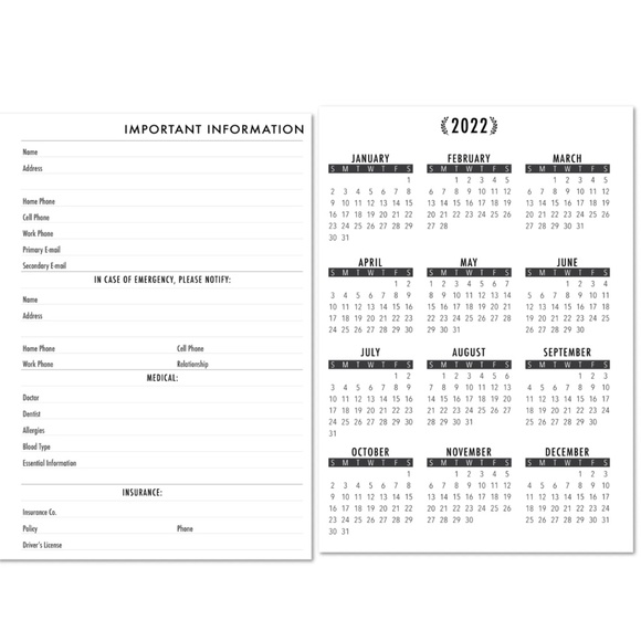 2025 Insert Calendar FITs Louis Vuitton Agendas: PM, MM, GM all Sizes Avail - Picture 3 of 10